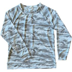 Caslon camouflage long sleeve sweatshirt/tee